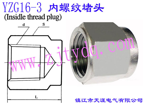 YZG16-3 內(nèi)螺紋堵頭Inside Thread Plug
